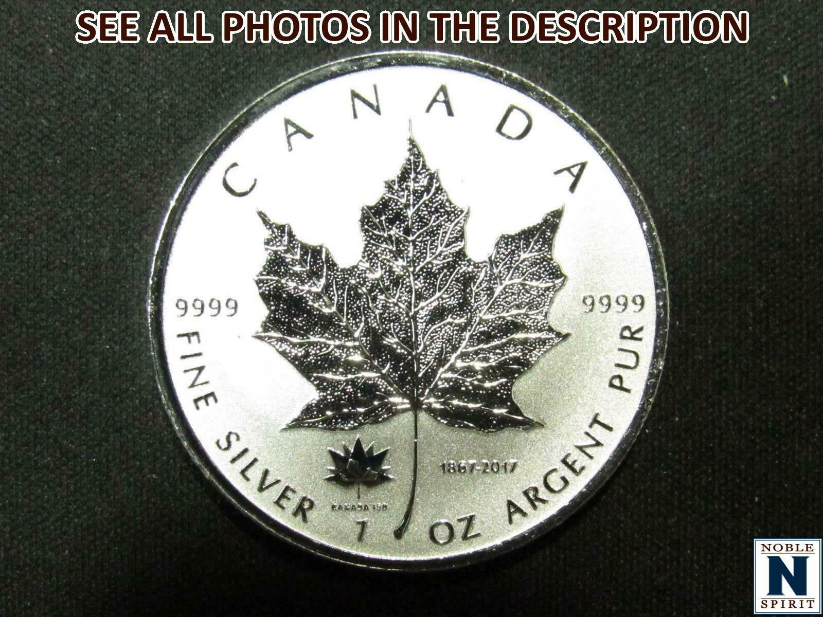Noblespirit (nc) 2017 Canada Maple Leaf 150th Ann Privy 1oz Silver Reverse Proof